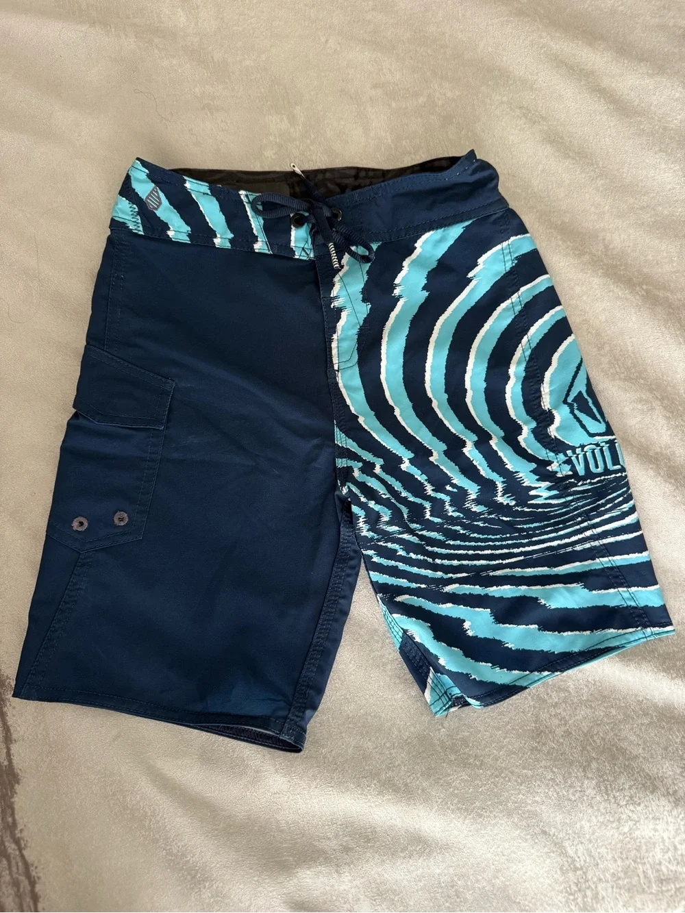 Volcom Kids’  Navy & Aqua Boardshorts
